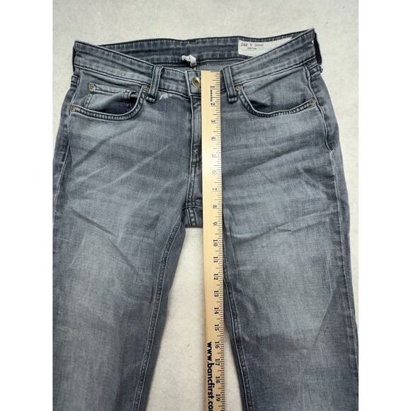 Rag & Bone Womens Jeans 24 Dre Low Rise Slim Boyfriend Gray Hemmed - Picture 5 of 10